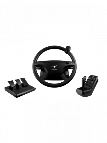 Volant s pedály a řadící pákou - Aerosoft Truck & Bus Wheel System (PC)