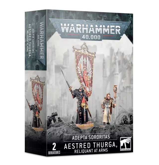 W40k: ADEPTA SORORITAS - Aestred Thurga, Reliquant at Arms (2 figurky)