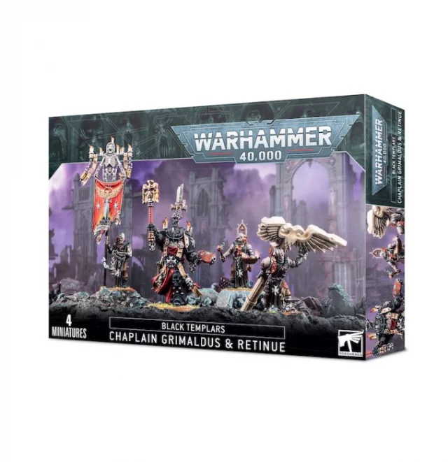 W40k: Black Templars - Grimaldus and Retinue (4 figurky)