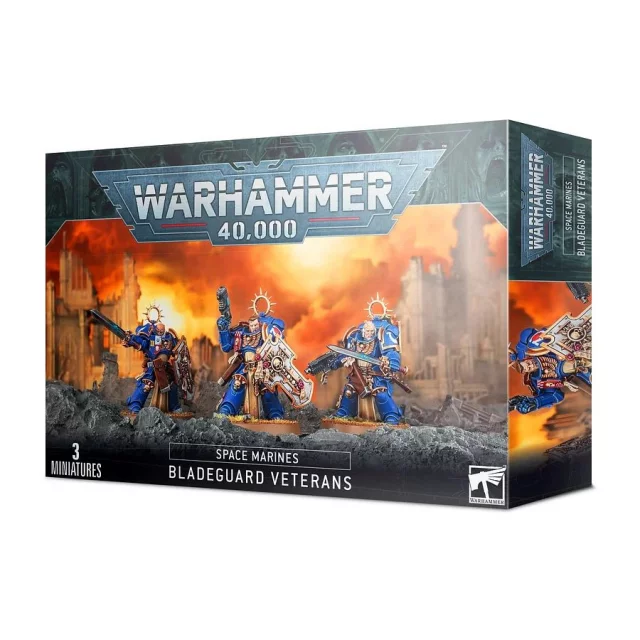 W40k: Space Marines - Bladeguard Veterans (3 figurky)