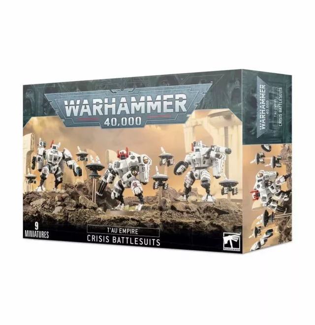 W40k: Tau Empire XV8 Crisis Battlesuits (3+6 figurek)