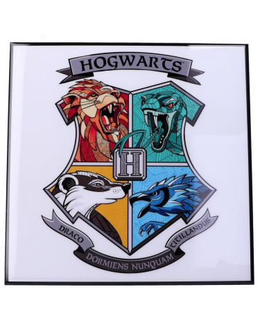 Obraz Harry Potter - Hogwarts Crest Crystal Clear Art Pictures (Nemesis Now)