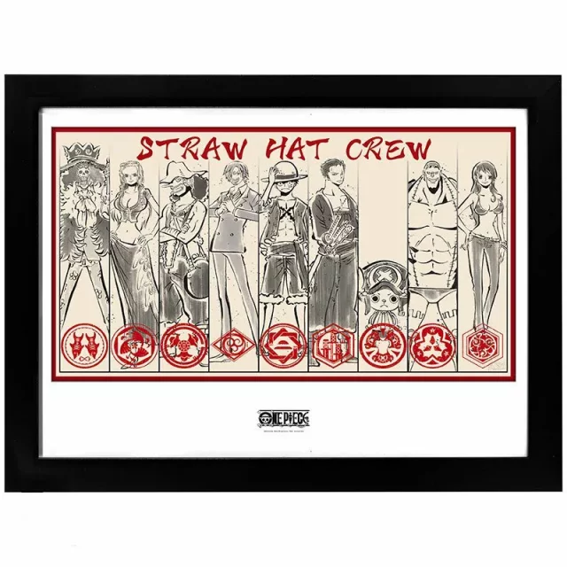 Zarámovaný plakát One Piece - Straw Hat Crew